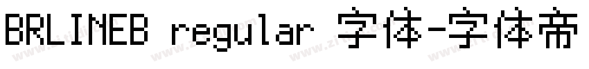 BRLINEB regular 字体字体转换